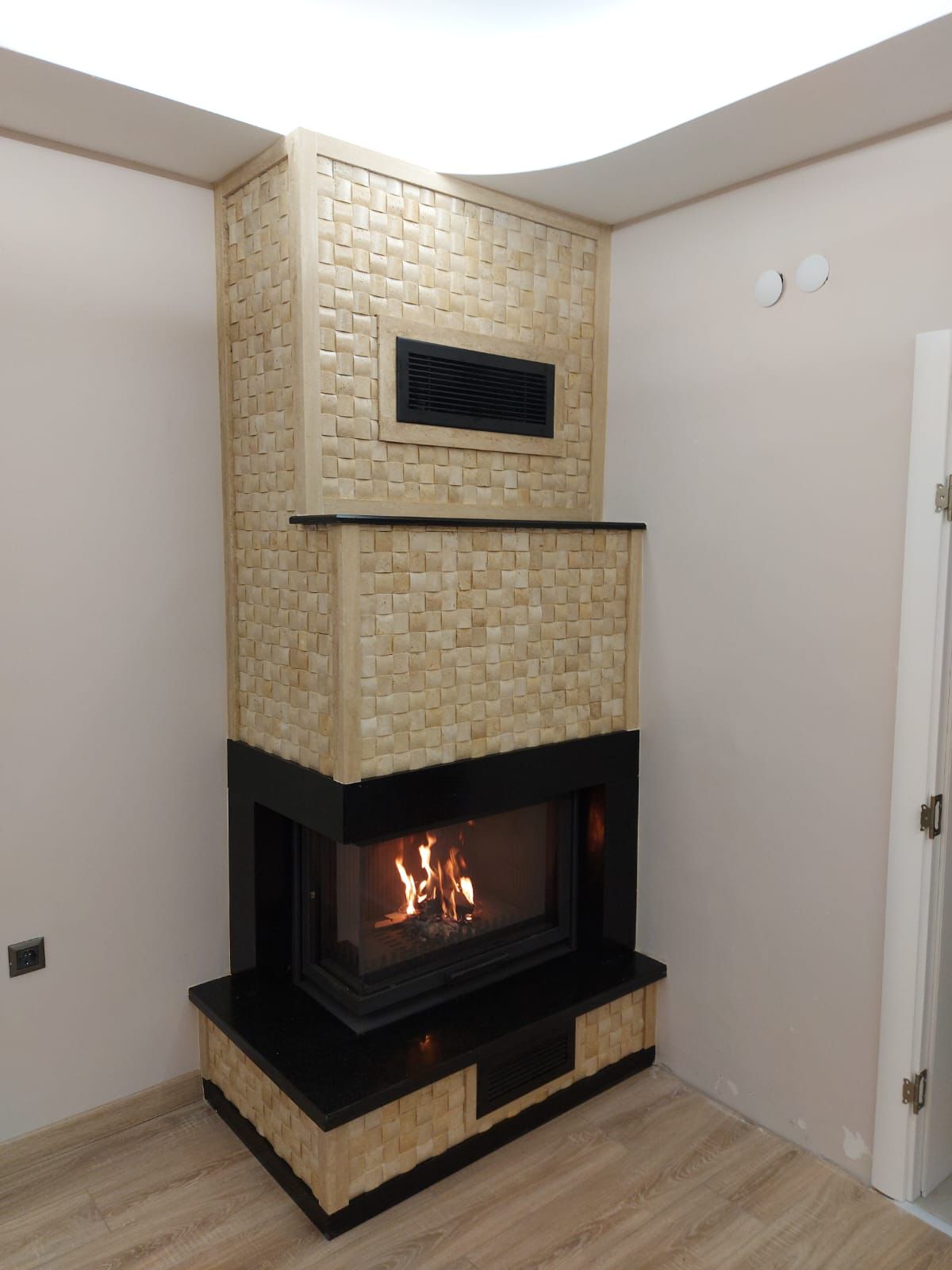 L Tipi Köşe Şömine