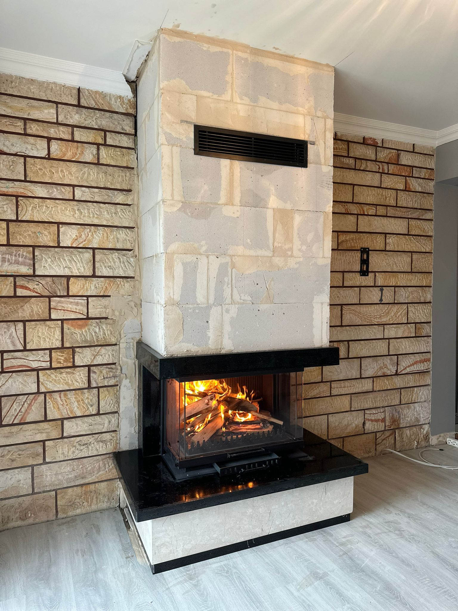 80'lik U Tipi Asansörlü Şömine