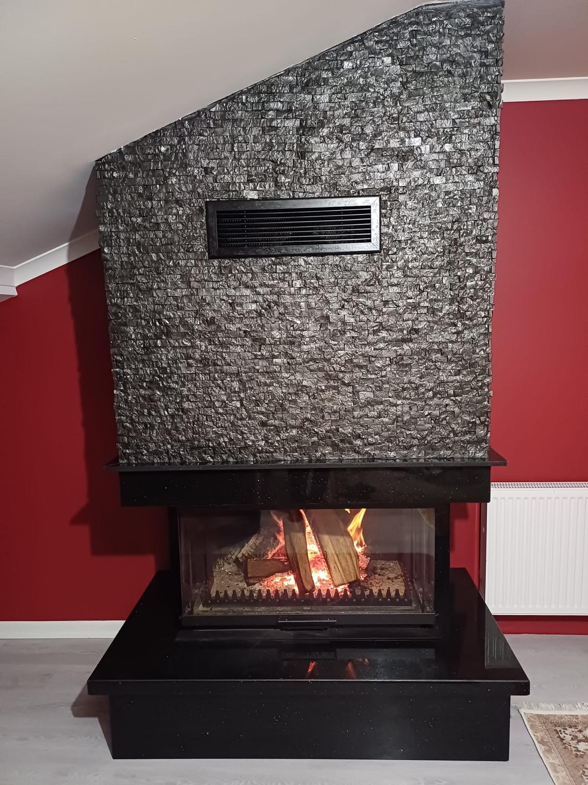 100 cm U Tipi Asansörlü Şömine